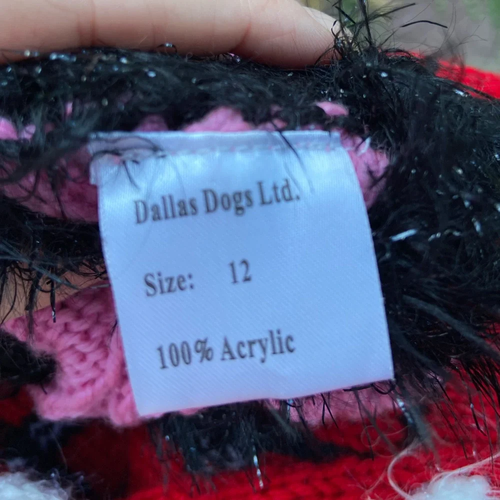 Dressy Dog Sweater for small girl dogs. Winter Dog Jacket/Coat for Female Dogs